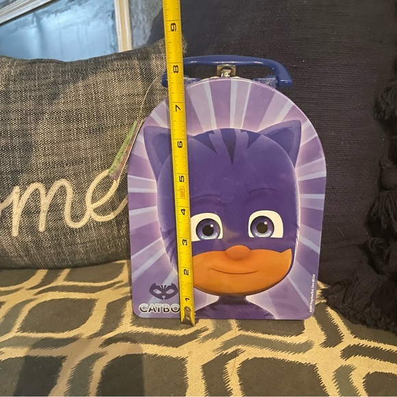 PJ‎ Mask Arch Tin Box CatBoy Cat Boy 2019 Frog Box Metal Lunch Box new * - Picture 5 of 9